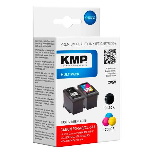 KMP C95V Multipack BK/Color komp. s Canon PG-540/CL-541