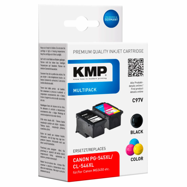 KMP C97V Multipack BK/Color komp. s Canon PG-545/CL-546 XL