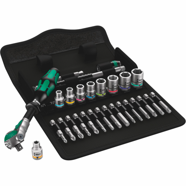 Wera 8100 SA 9 Zyklop Speed- Ratchet Set, 1/4  Drive impe...