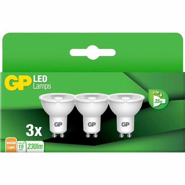 1x3 GP Lighting LED Reflector GU10 3,1W              GP 0...