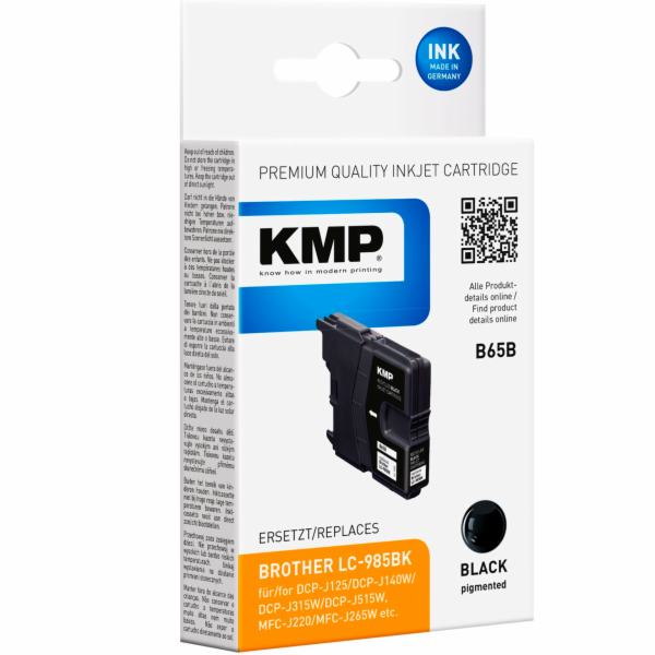KMP B65B cartridge cerna kompatibel s Brother LC-985 BK