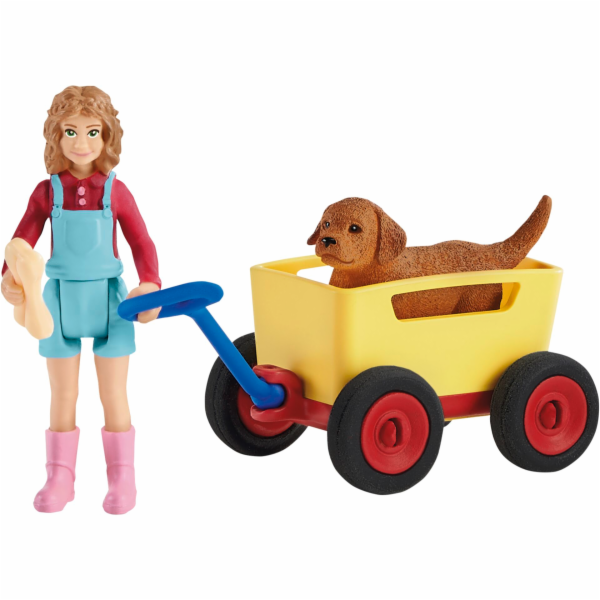 Schleich 42543 Výlet s ručním vozíkem