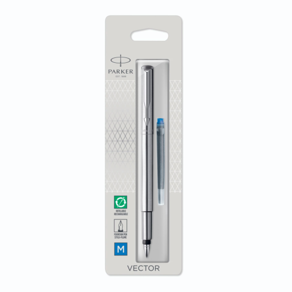 Parker Vector nerez C.C. plnící pero M