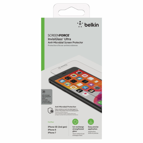 Belkin ScreenForce InvisiGl.Ult. iPhone6/6s/7/8/SE    F8W...