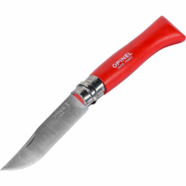 Opinel pocket knife No. 08 Beech Wood, Red