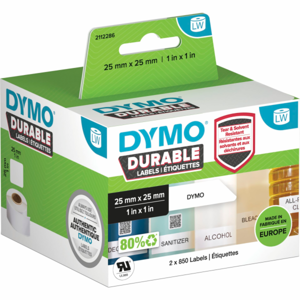 Dymo etikety/stitky 25 x 25 mm 2x 850 ks