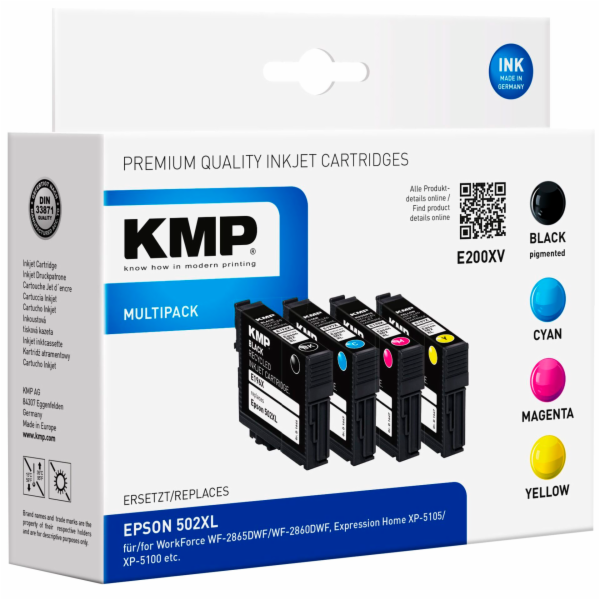 KMP E196XV Multipack BK/C/M/Y kompatibil. s Epson T 02W6