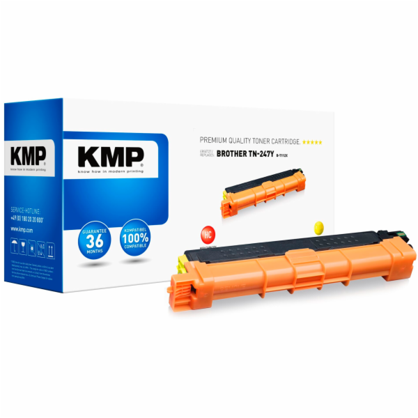 KMP B-T112X toner zluta kompatibil. s Brother TN-247 Y
