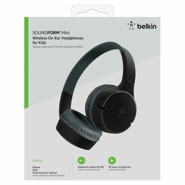 Belkin Soundform Mini-On-Ear detská sluch. cerná AUD002btBK