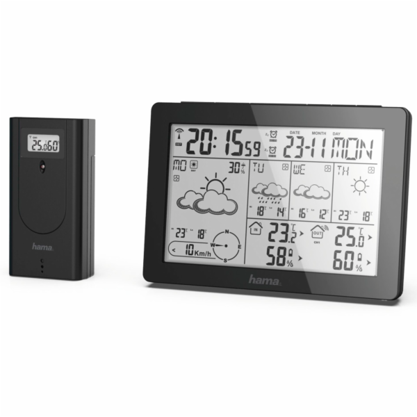 Hama Weather Forecast Center Meteotime , black