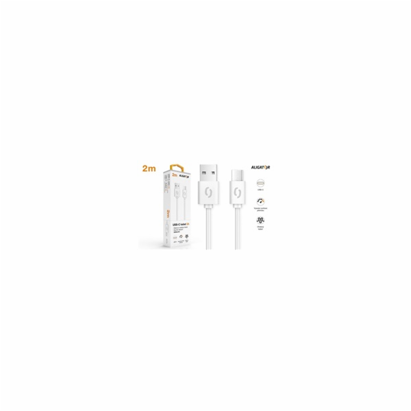 Aligator DAKA012 datový USB-C, 2A, 2m Datový kabel ALIGAT...