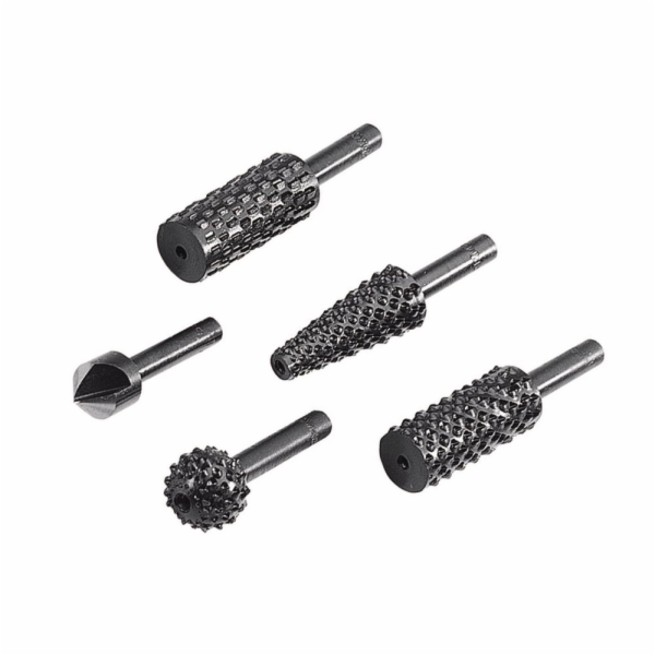 Wolfcraft sada 4 ks rašple+záhlubník dřevo/kov 2540000