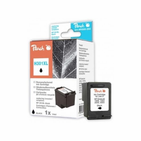 PEACH kompatibilní cartridge HP CH563E No.301XL, Black, 1...
