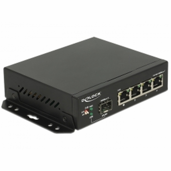 Přepínač DeLOCK Gigabit 4 porty + 1 SFP
