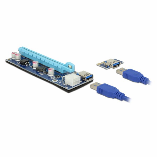 DeLOCK Riser Card PCI x1 > x16 USB kabel
