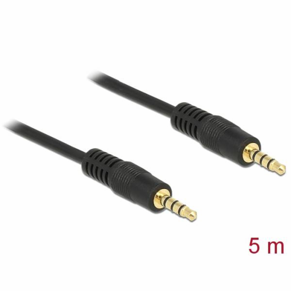 DeLOCK audio kabel jack 3,5mm 4pin > 3,5mm konektor 4pin