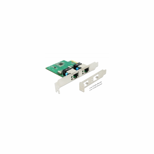 Delock PCI Express Card > 2 x Gigabit LAN - Sítový adapté...
