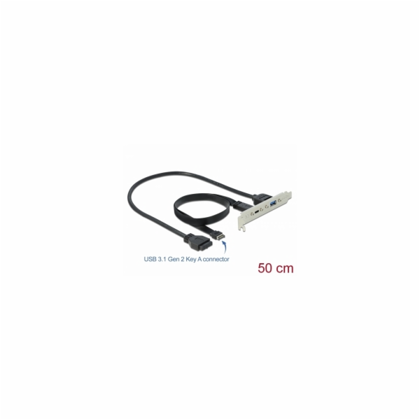 DeLOCK kryt slotu USB 3.2 Gen 2, klíč A samec + 19 pin > ...