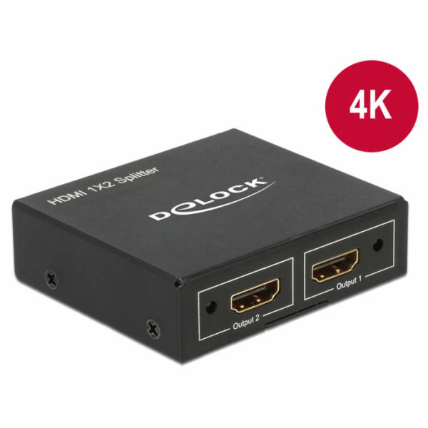 DeLOCK rozbočovač HDMI zásuvka > 2x HDMI zásuvka 4K, HDMI...