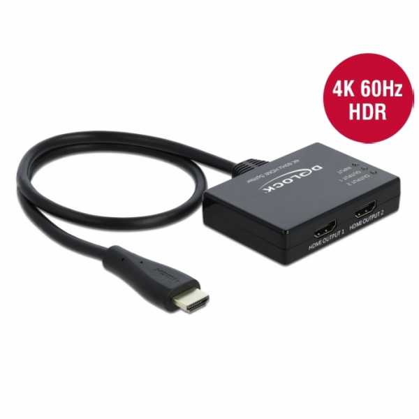 DeLOCK HDMI rozbočovač 1 x HDMI vstup > 2 x HDMI výstup 4...