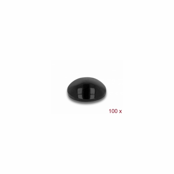 Delock Gumové nožky kulaté, samolepicí, 5 x 2 mm, 100 ks,...