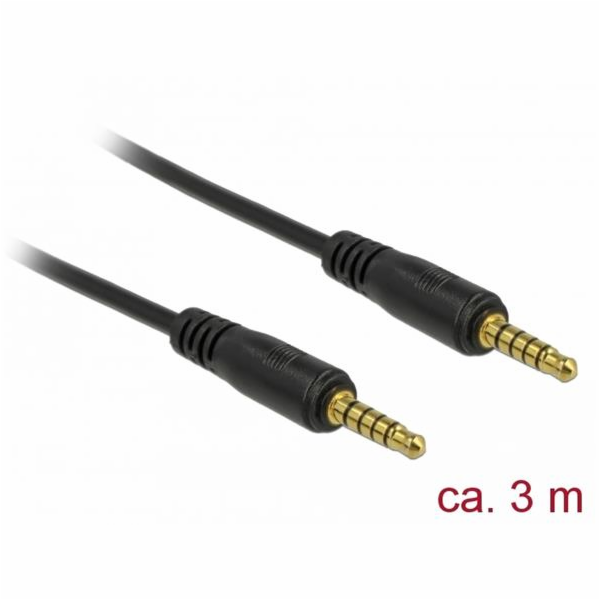 DeLOCK jack kabel 3,5 mm 5pin (zástrčka) > 3,5 mm 5pin (z...