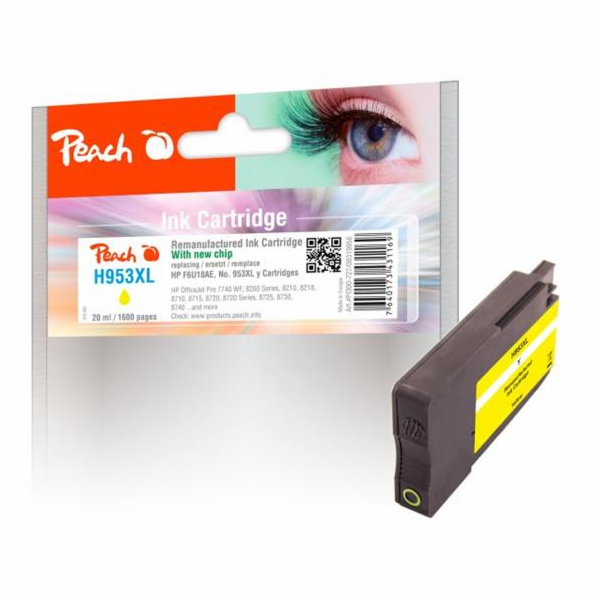 Peach HP No. 953XL, MultiPack, 1x43/3x20 ml (319957) PEAC...