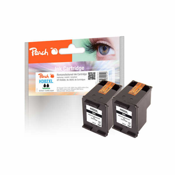 Peach Ink TwinPack černý PI300-655