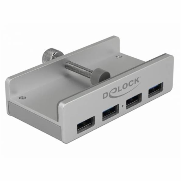 DeLOCK Externí USB 3.0 4portový rozbočovač s pojistným šr...
