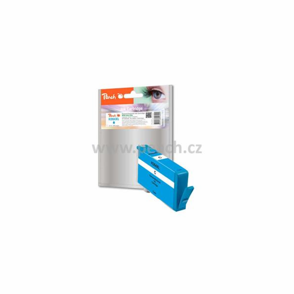 PEACH kompatibilní cartridge HP CB323EE, No.364XL, Cyan, ...