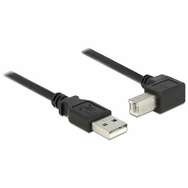 DeLOCK USB 2.0 kabel, USB-A samec > USB-B samec 90°