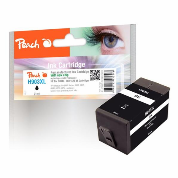 PEACH kompatibilní cartridge HP No. 903XL, černá, T6M15AE