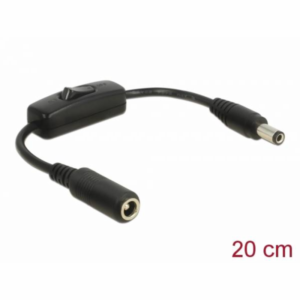 DeLOCK&nbsp;adaptér&nbsp;DC&nbsp;5,5x2,5mm&nbsp;zástrčka&nbsp;>&nbsp;5,5x2,5mm&nbsp;zásuvka,...