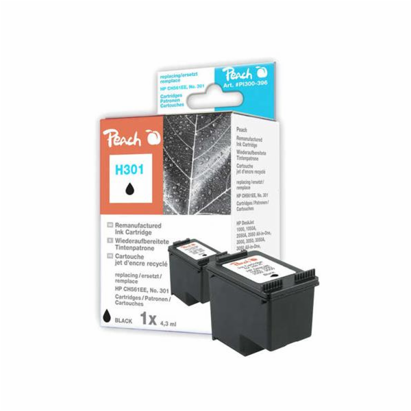 PEACH kompatibilní cartridge HP CC561EE, No.301, black, 5...