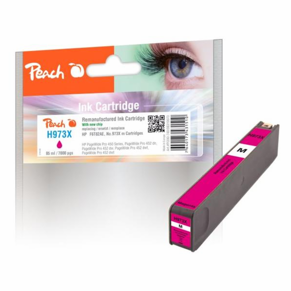 PEACH kompatibilní cartridge HP No. 973X, purpurová, F6T8...