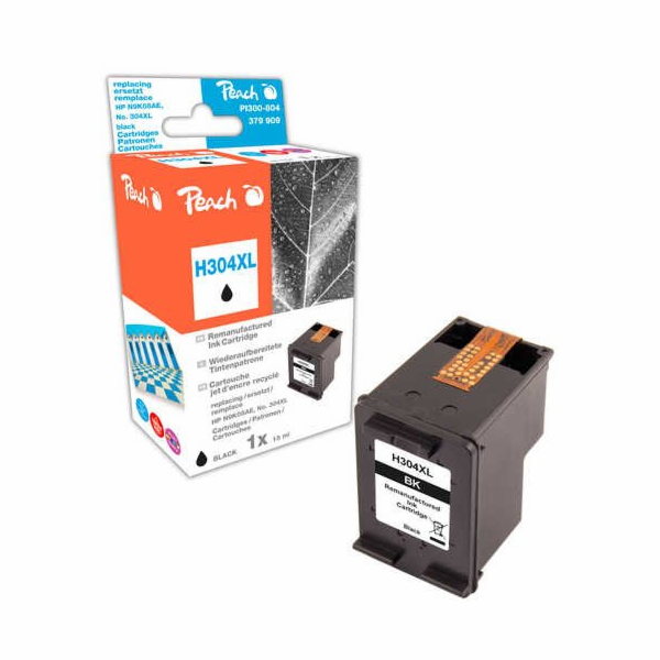 PEACH kompatibilní cartridge HP N9K08AE, No 304XL, black,...