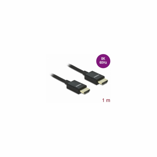 DeLOCK koaxiální vysokorychlostní HDMI kabel 48Gbps 8K 60Hz