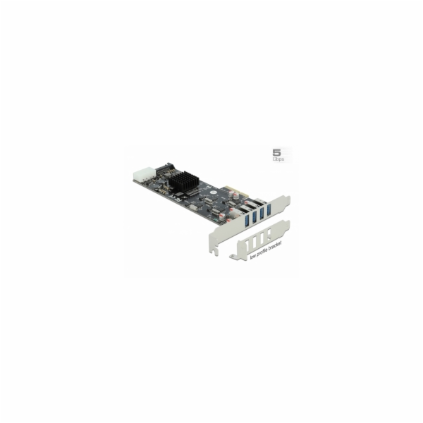 Delock&nbsp;-&nbsp;USB&nbsp;adaptér&nbsp;-&nbsp;PCIe&nbsp;2.0&nbsp;x4&nbsp;nízký&nbsp;profil&nbsp;-&nbsp;USB&nbsp;3.2...