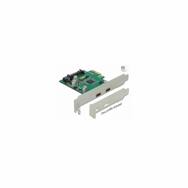DeLOCK PCIe x1 > 2x externí SuperSpeed USB 3.2 Gen 1, USB...