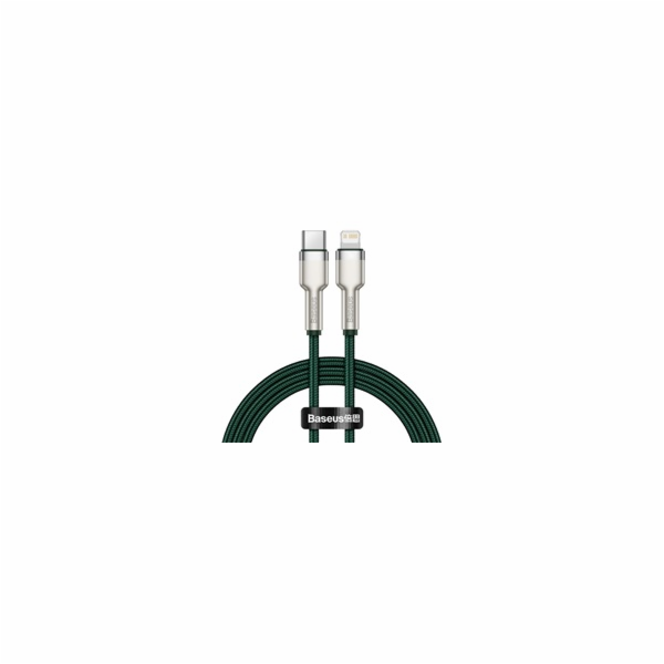 Kabel USB-C pro Lightning Baseus Cafule, PD, 20W, 1m (zel...