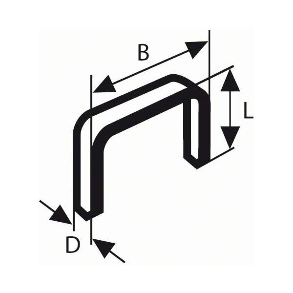 Sponky z jemného drátu Bosch, typ 53, 10/11,4 mm