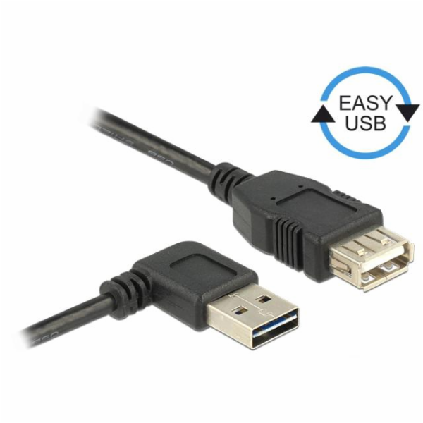 Delock Easy - Prodlužovací šňůra USB - USB (M) levý/pravý...