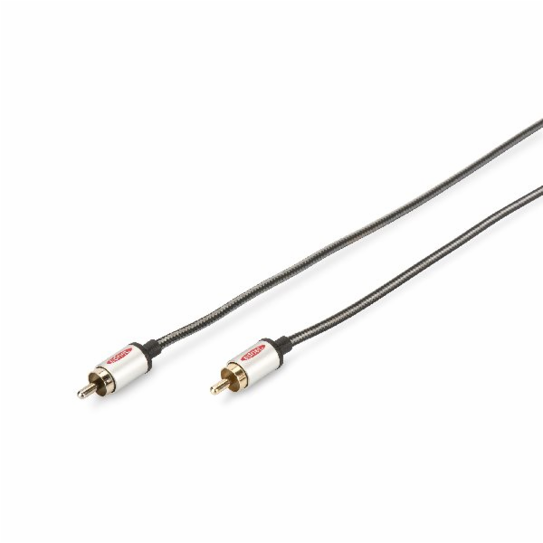 Ednet Audio propojovací kabel, 1x RCA samec/samec, 2,5 m,...