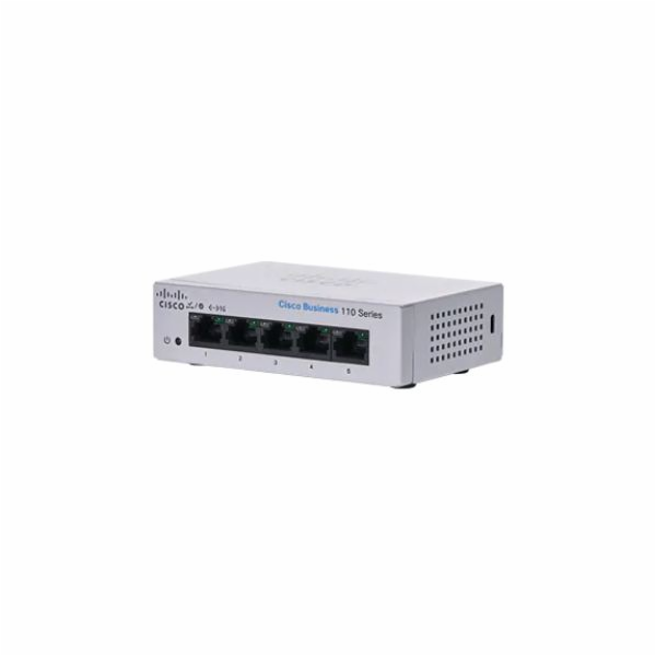 Cisco switch CBS110-5T-D (5xGbE, fanless)