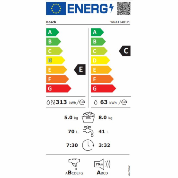 Bosch WNA13401PL pračka se sušičkou