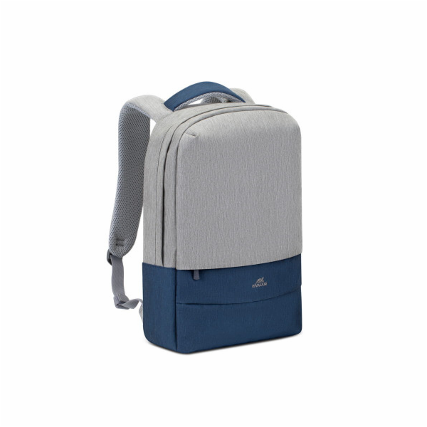 RIVACASE 7562 grey/dark blue anti-theft Laptop backpack 15.6