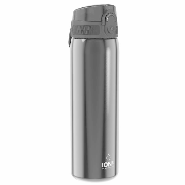 ion8 Leak Proof nerezová láhev Black, 600 ml
