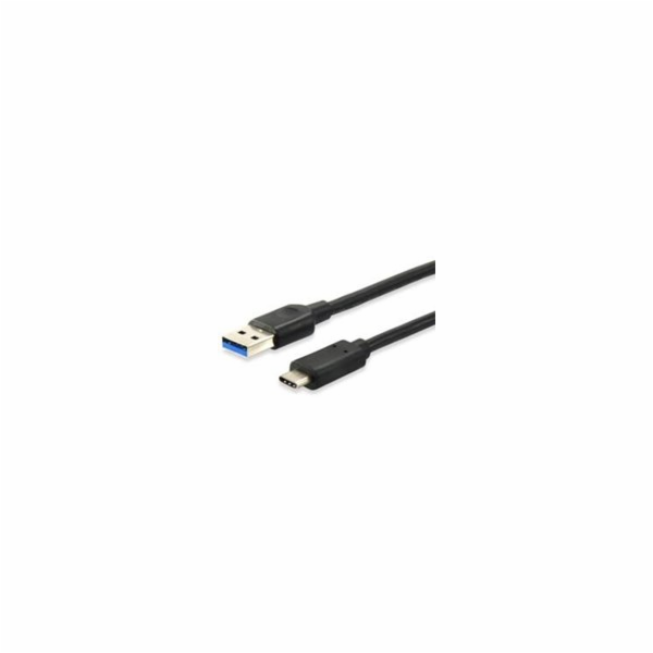 Equip kabel USB-A - USB-C USB 1 m černý (12834107)