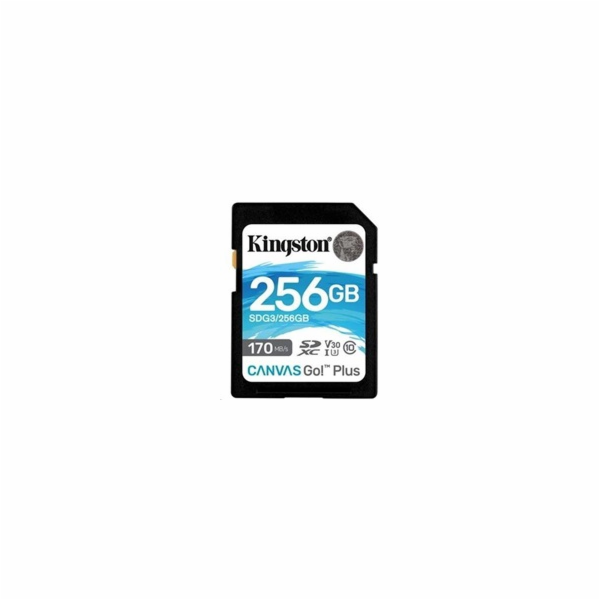 Kingsto Canvas Go! Plus 256 GB UHS-I U3 SDCG3/256GBSP Kin...