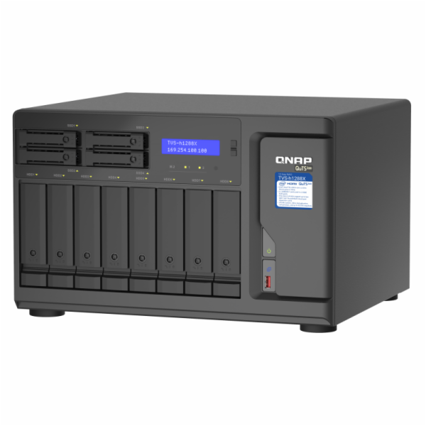 QNAP TVS-h1288X NAS Tower Připojení na síť Ethernet Černá...